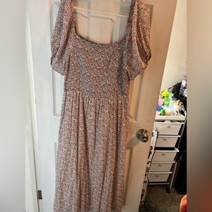 Floral boho summer dress